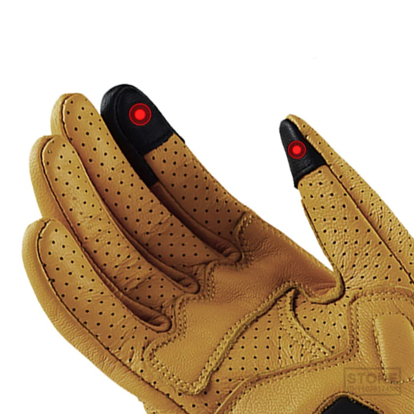 Gants de moto d'été vintage