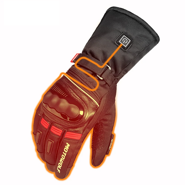 Gants chauffants pour moto avec batterie