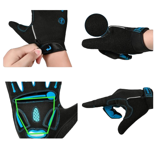 Gants vtt avec protection aux articulations