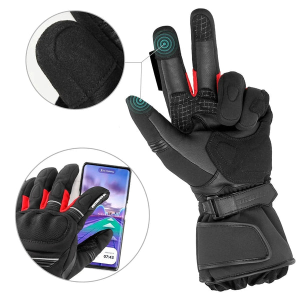 Gants pour moto d'hiver grand froid