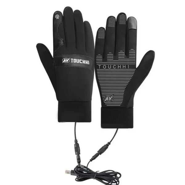 Gants chauffants pour vélo tactiles