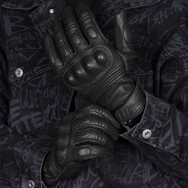 Gants de moto été en cuir