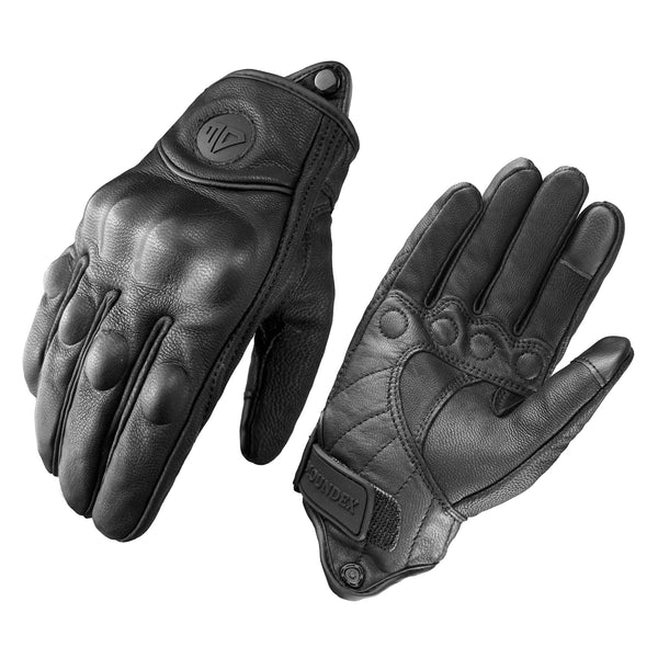 Gants pour moto d'hiver en cuir