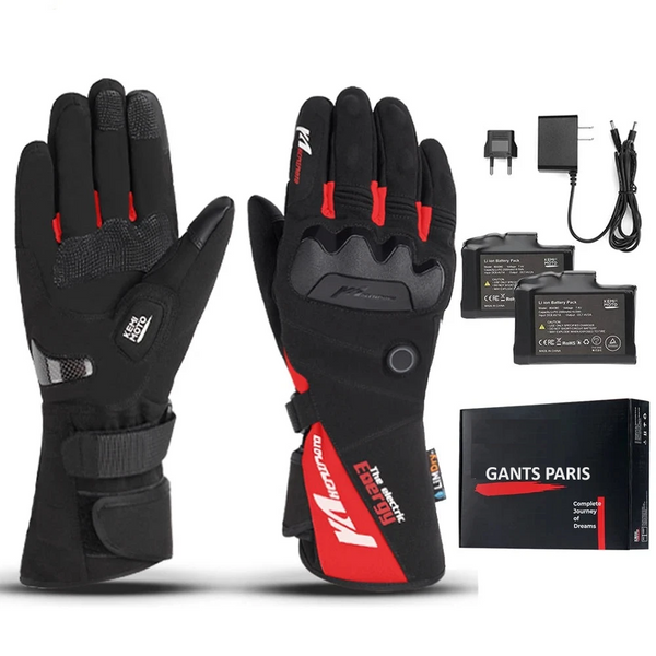 Gants chauffants pour moto