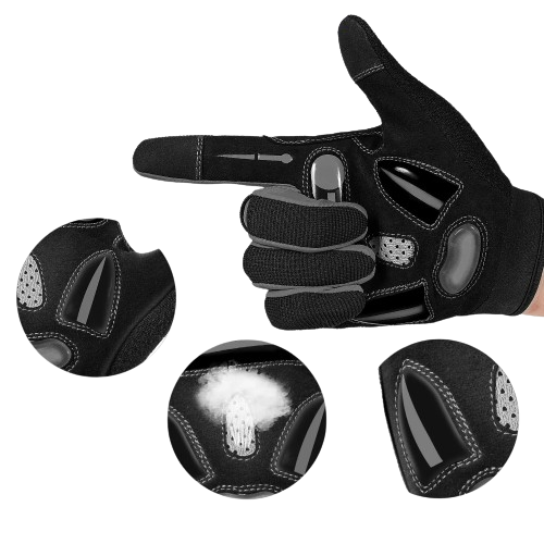 Gants vtt avec protection aux articulations