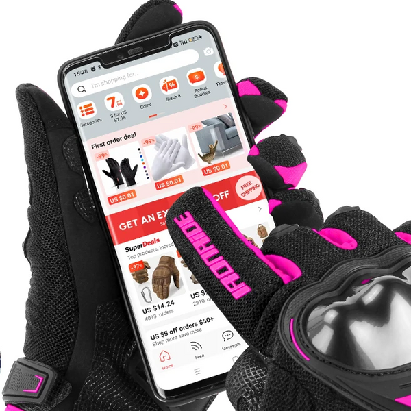 Gants de scooter pour femme