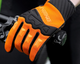 Gants chauffants pour vélo orange