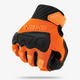 Gants chauffants pour vélo orange