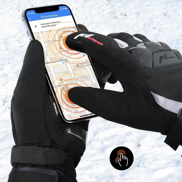 Gants chauffants et coqués pour moto