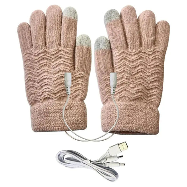 Gants chauffants femme doux et tendances