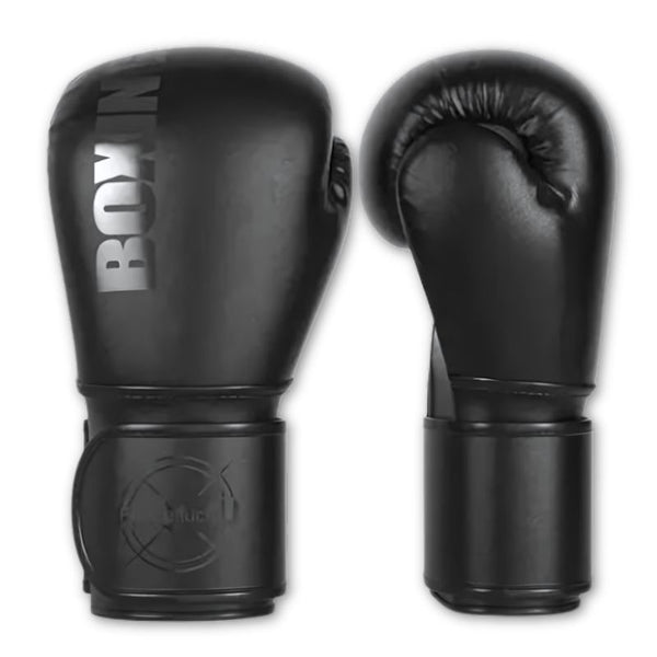 Gants de boxe noirs et respirants