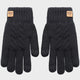 Gants thermiques chauds et confortables sur fond gris