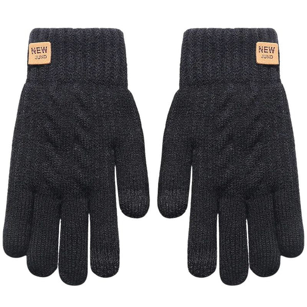 Gants thermiques chauds et confortables sur fond blanc